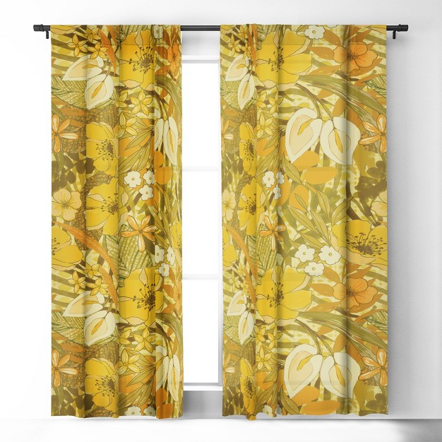 1pc Blackout Window Curtain Panel Deny Designs