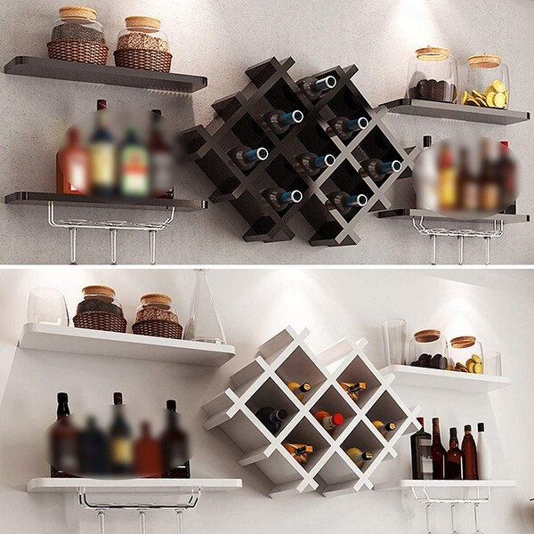 Wine Holder Rack Wall Mounted Wine Bottle Display Rack