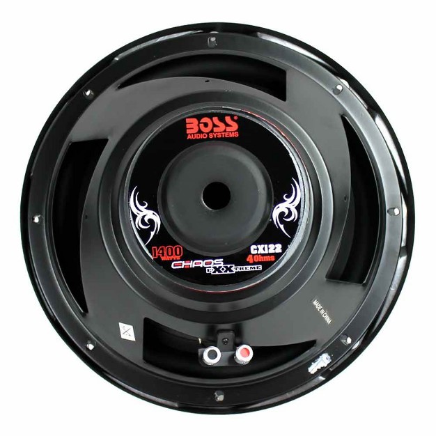 Boss Audio Chaos 12 Inch 1400 Watt 4 Ohm Car Audio Power Subwoofer Cx122