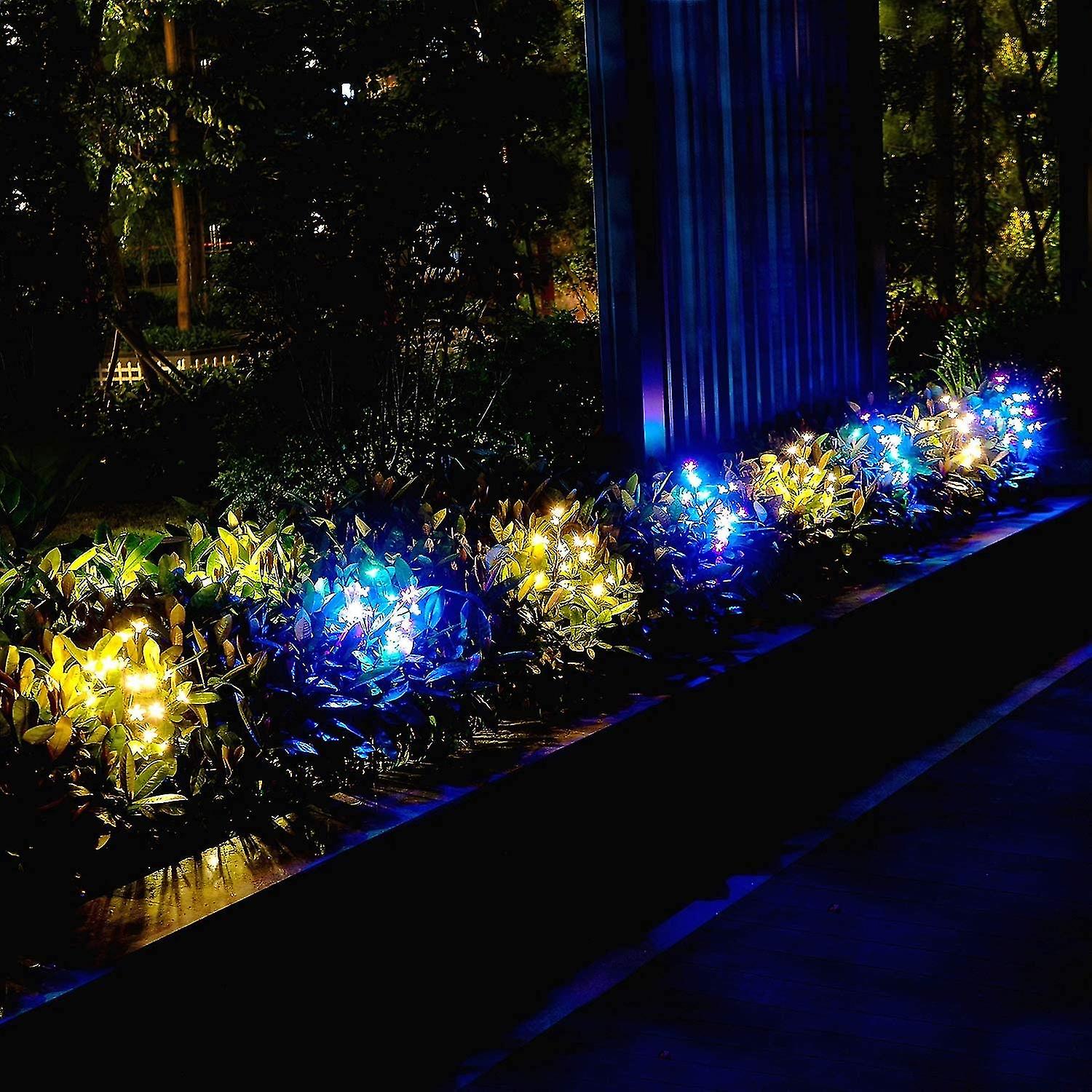 Outdoor Solar Garden Decoration Lights， 2 Pieces Of Beautiful Led Solar-powered Fairy Tale Land