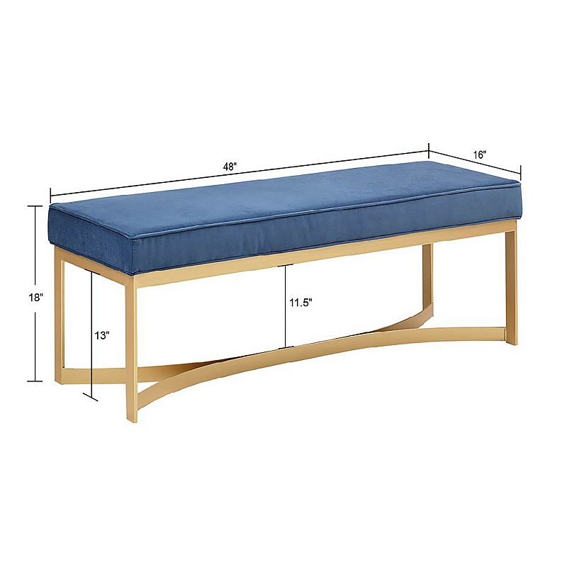 Martha Stewart Secor Upholstered Accent Bench