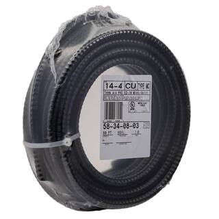 Southwire 50 ft. 144 Stranded CU EZ-In Mini-Split MC (Metal Clad) Cable 58340803