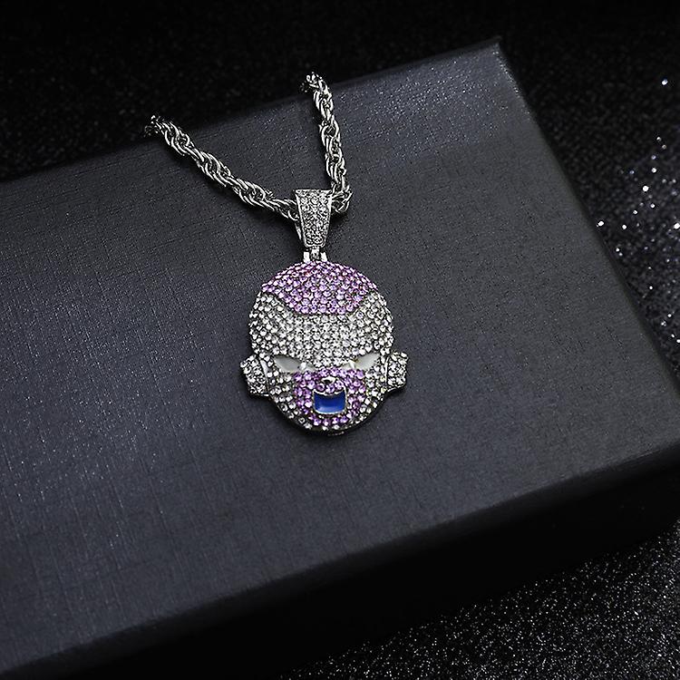 Born Pretty Dragon Ball Broly Frieza Piccolo Majin Buu Anime Cartoon Doll Necklaces Alloy Pendant Chain Choker Goth Hiphop Necklace Boy Gift