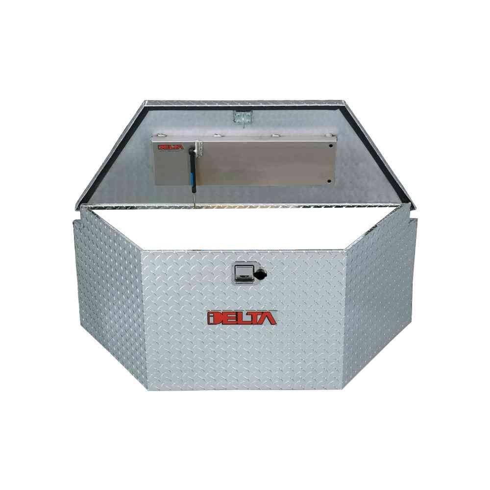 Delta 33 Diamond Plate Aluminum Trailer Tongue Truck Tool Box 405000D