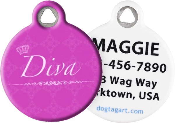 Dog Tag Art Diva Personalized Dog and Cat ID Tag