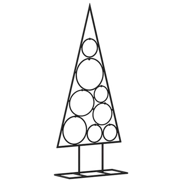 vidaXL Metal Christmas Tree for Decoration Black