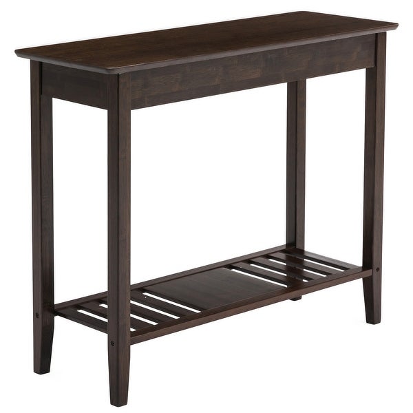 Connexion Decor Verenney Console Table With Drawer， Dark Walnut