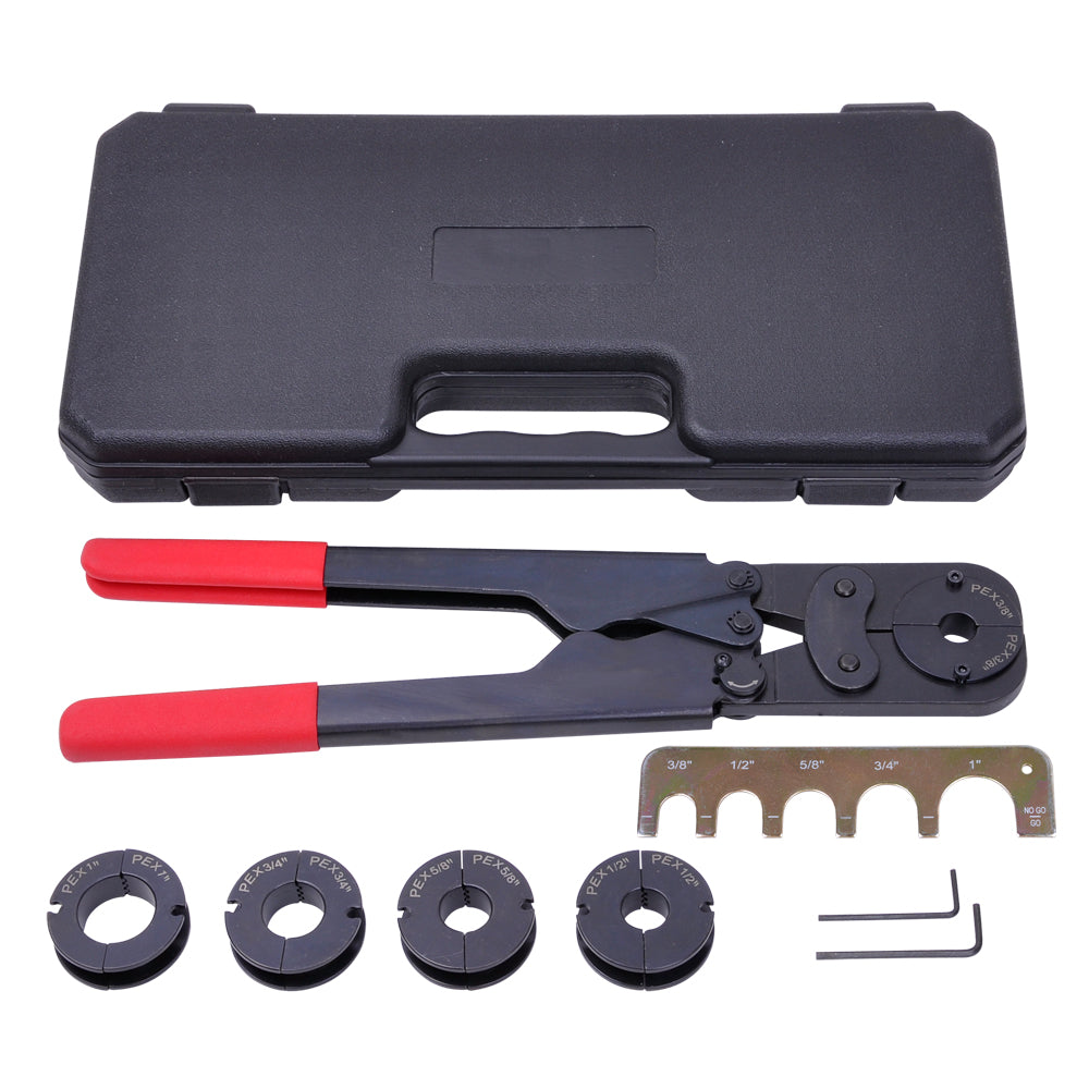 Yescom PEX Crimp Tools Kit for 5 Sizes 3/8