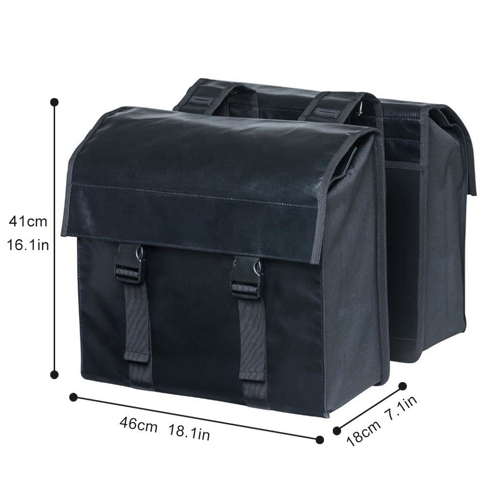 ODM OEM Water Resistant TPU Bicycle Saddle Bag Pack Double Bike Rear Wheel Pannier Bags for Outdoor Cycling Travel