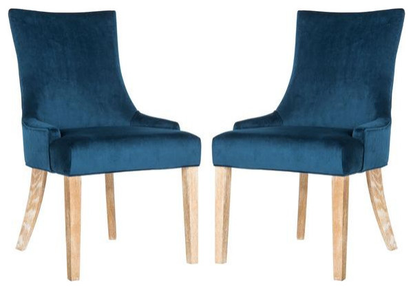 De De 19  x27 x27h Dining Chair Set of 2 Navy   Contemporary   Dining Chairs   by Virgil Stanis Design  Houzz