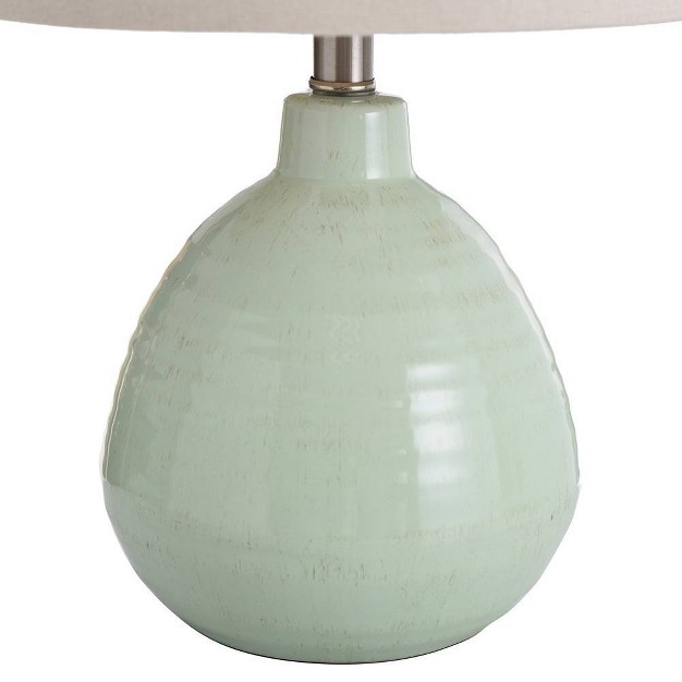 Ceramic Table Lamp Lime Stylecraft