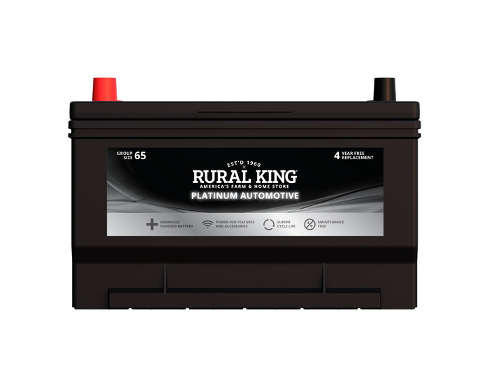 Rural King Platinum EFB Automotive Battery - RK-EFB65