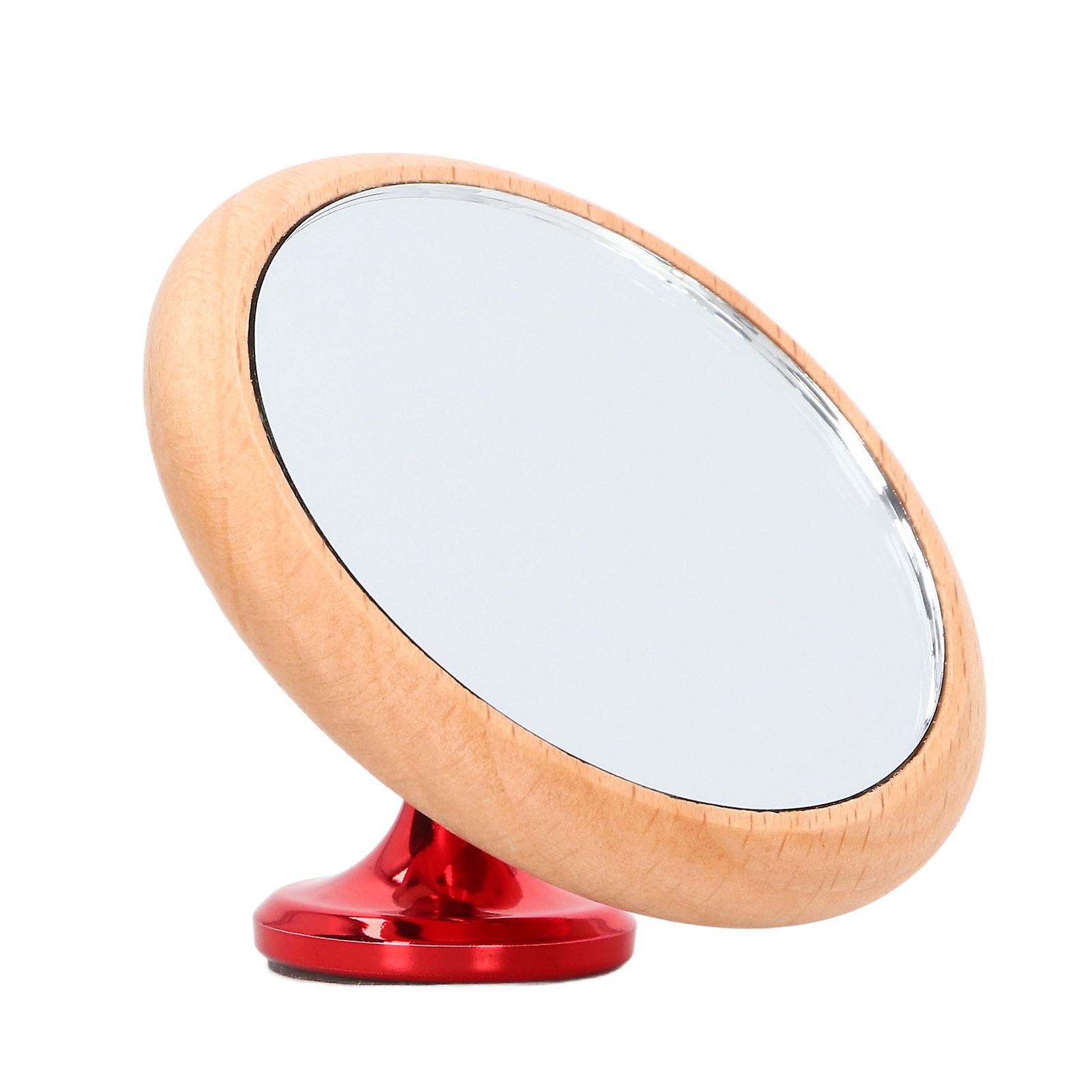 Coffee Reflective Mirror Multidirectional Rotation Adjustable Magnetism Observative Mirror for Kitchen Red