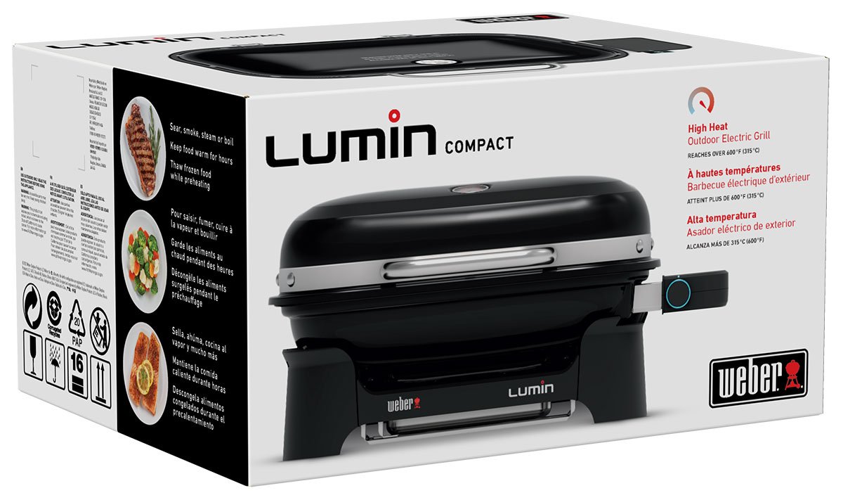 Weber Black Lumin Compact Electric Grill