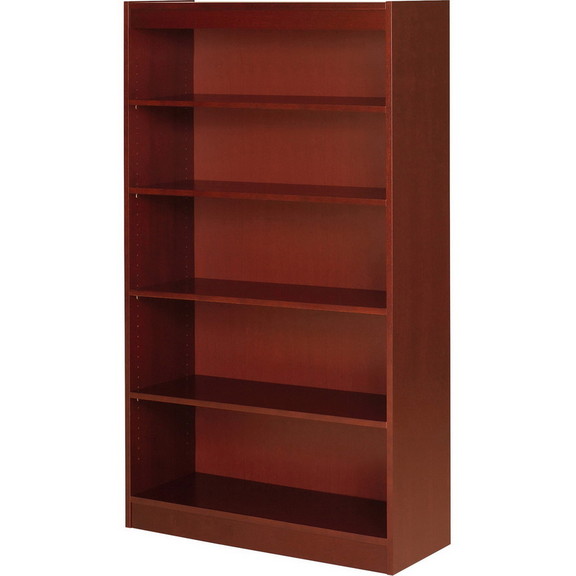 Lorell Five Shelf Panel Bookcase  36 Width x 12 ...