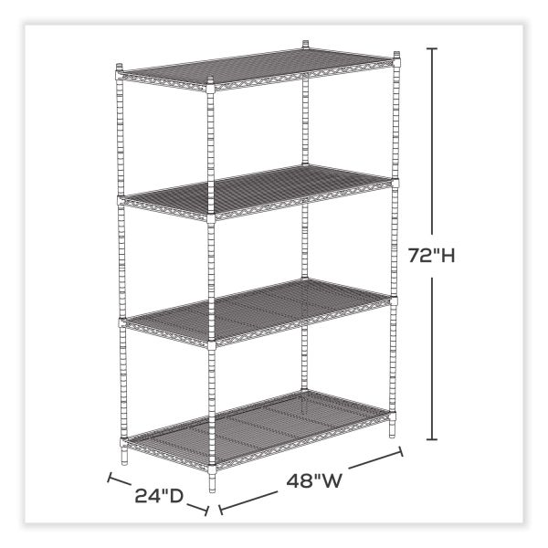 Safco 5294GR Industrial Wire Shelving