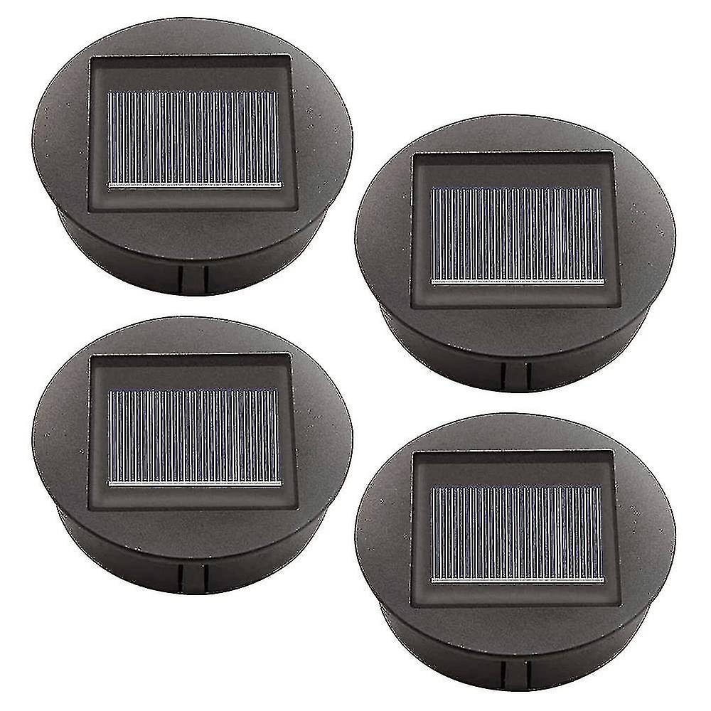 4 Pieces Replacement Solar Lights With Led Bulbs， Solar Top Lights Replacement， Led Solar