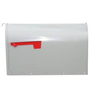 Architectural Mailboxes Stanley Gray Extra Large Steel Post Mount Mailbox ST2000AM