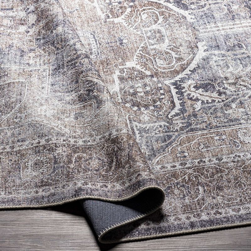 West Des Moines Traditional Washable Area Rug