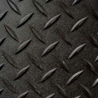 Diamond Deck 7.5 ft. x 20 ft. Black Textured PVC Large Car Mat 84720