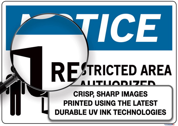 Vestil  SI N 01 C AL 063 sign notice 01 14.5x10.5 ...