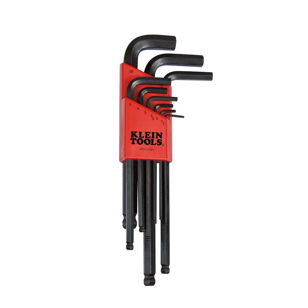 Klein Tools L Ball End Hex Key Set Metric 9 Pc BLMK10 from Klein Tools