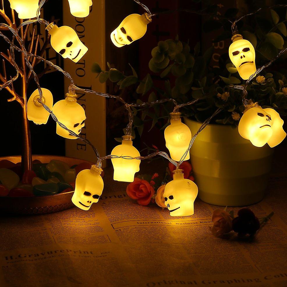 2.2m Horror Skeleton Lamps 10 Leds Halloween String Lights Decoration Lamps