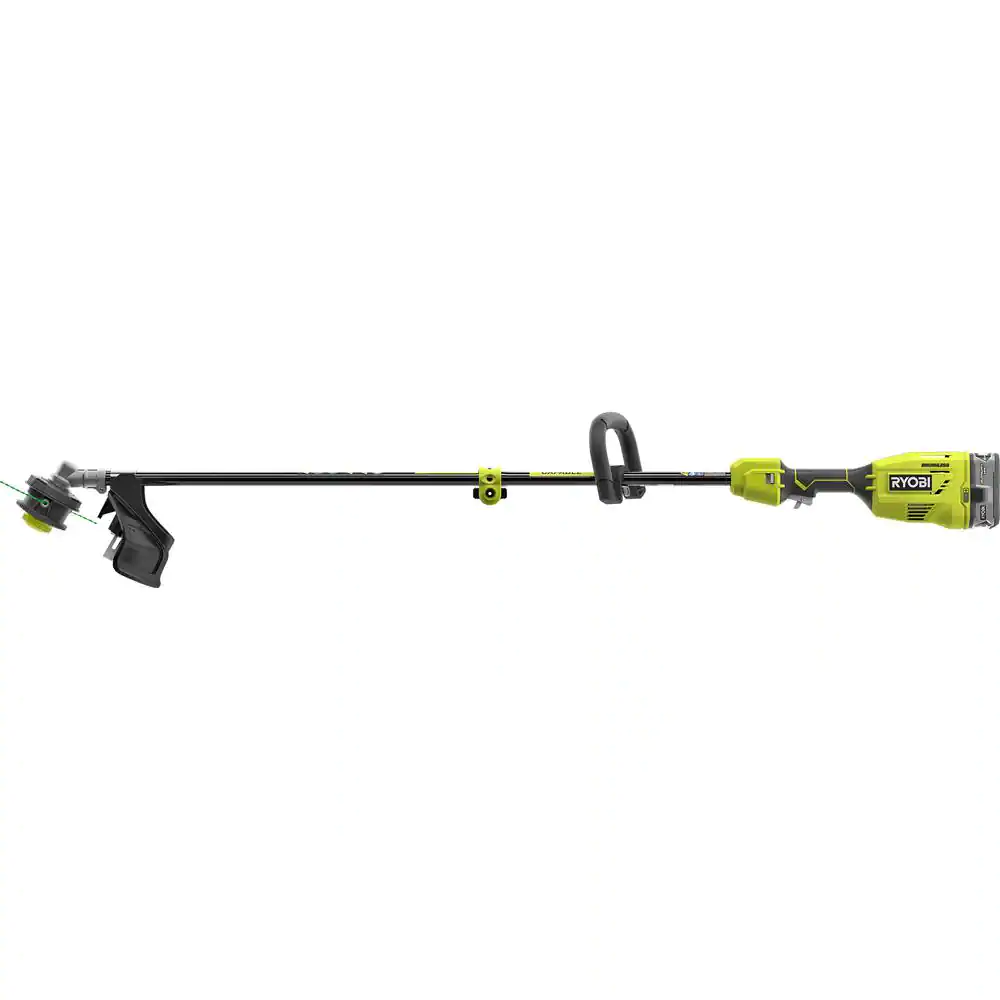 RYOBI P20110-EDG ONE+ 18V Brushless 15 in. Cordless Attachment Capable String Trimmer with Edger Attachment， 4.0 Ah Battery， and Charger