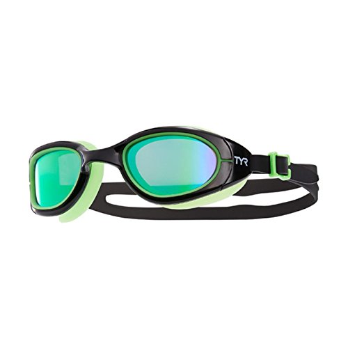 TYR Special Ops 2.0 Polarized Green and Black Swimming Sport Goggles