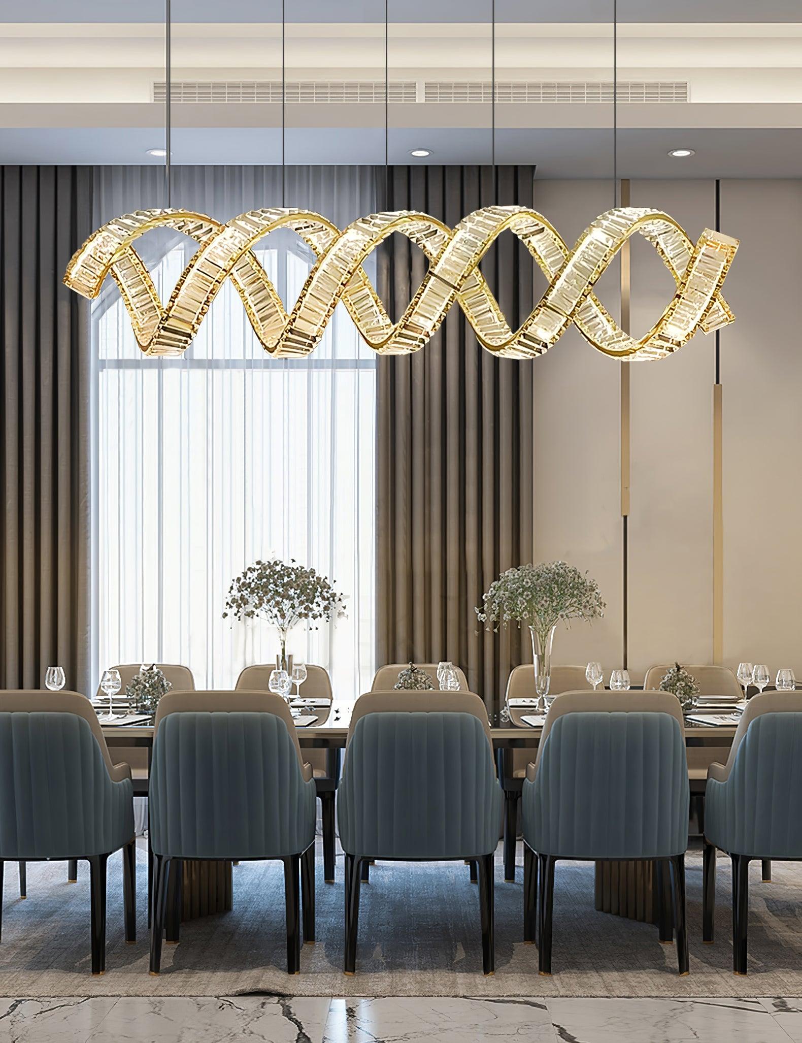 Curved LED Chandelier