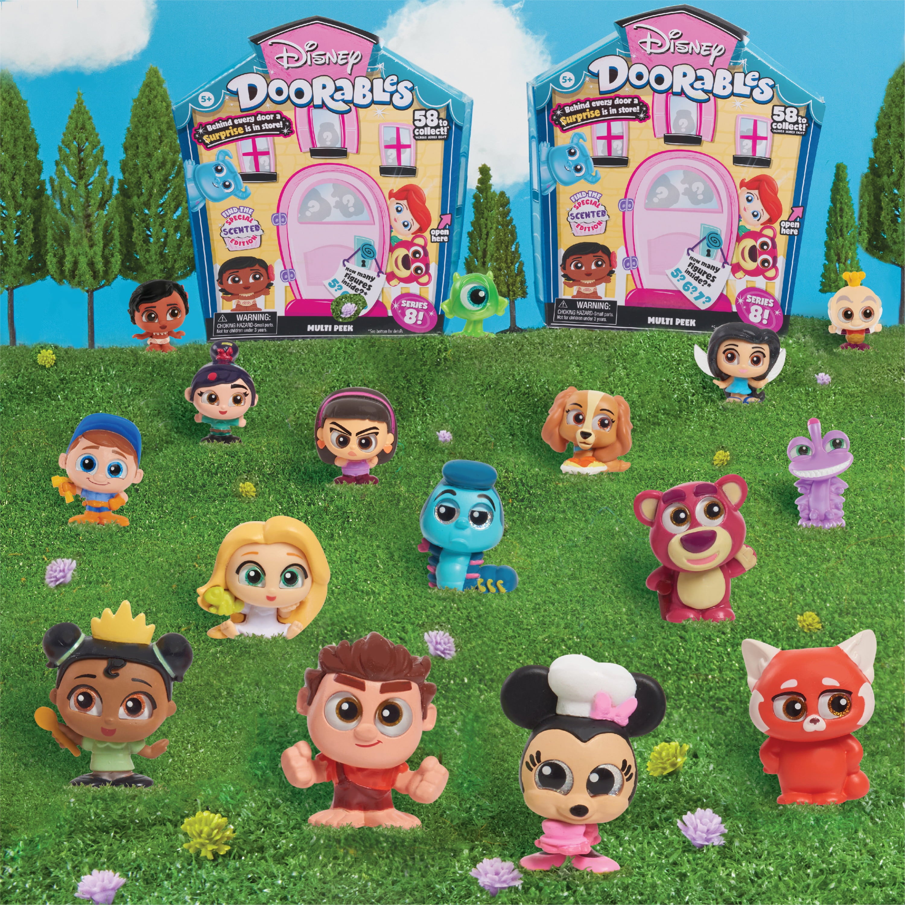 Disney Doorables Multi Peek， Series 8 Featuring Special Edition Scented Figures， Styles May Vary， Officially Licensed Kids Toys for Ages 5 Up， Gifts and Presents