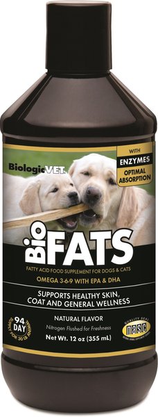 Biologic Vet BIOVET FATS Omega 3-6-9 Fatty Acids Dog and Cat Supplement