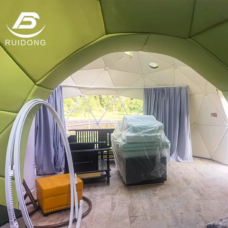 Luxury PVC Small Geodesic Tent Dome House Outdoor Hotel Event Glamping Camping Canvas Waterproof