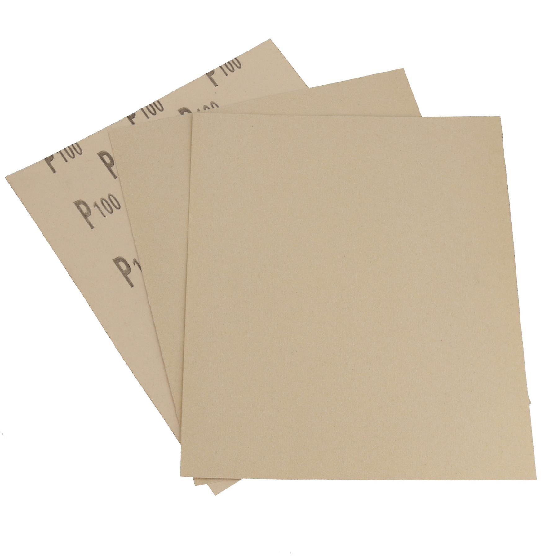 10pc Assorted Sandpaper Sanding Sheets For Metal Wood Plastic Mixed Grit Pack