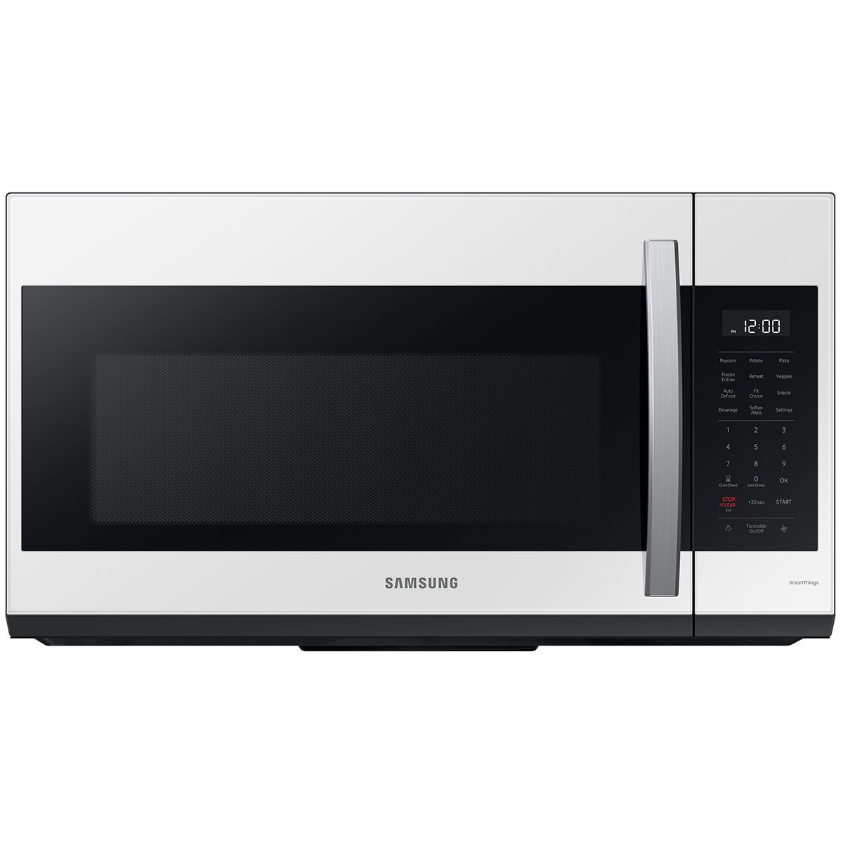  Bespoke 1.9 Cu. Ft. White Glass Smart Over-The-Range Microwave With Sensor Cooking