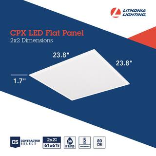 Lithonia Lighting Contractor Select CPX A12 Lens 2 ft. x 2 ft. 3200 Lumens Integrated LED Panel Light 4000K CPX 2X2 3200LM 40K A12 M4