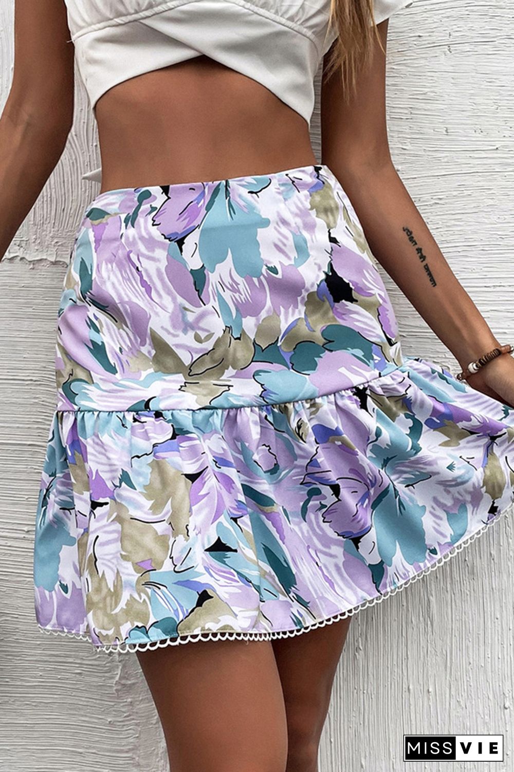 Floral Print Skirt Wholesale