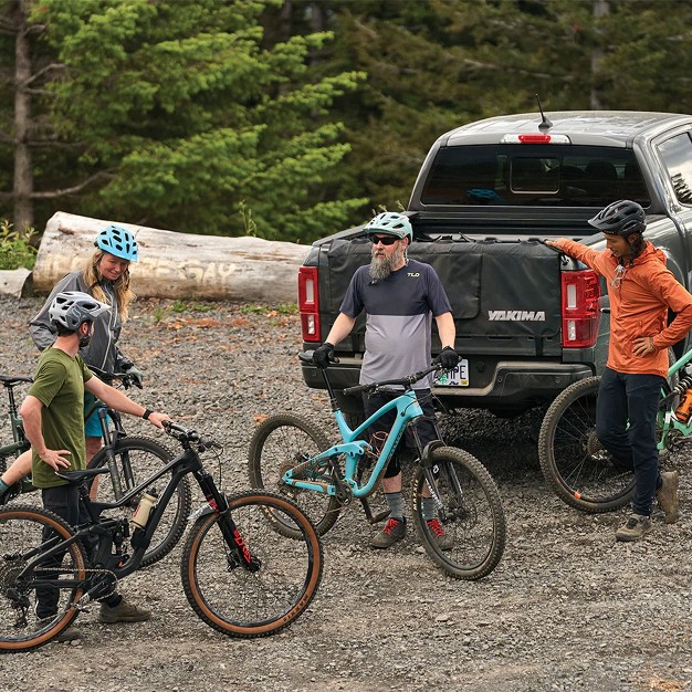 Yakima Gatekeeper Full Size Truck Bed Large Trunk Tailgate Bicycle Rack Pad With Soft Felt Backing Cradles And Buckles For 6 Bikes Cascade Blue