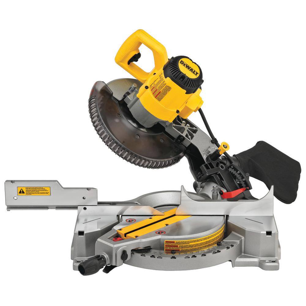 DW 15 Amp Corded 10 in. Compound Single Bevel Miter Saw with 29.8 lbs. Compact Miter Saw Stand with 500 lbs. Capacity DWS713WDWX724