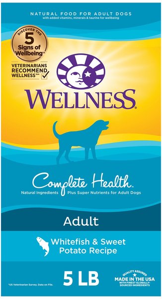 Wellness Complete Health Adult Whitefish and Sweet Potato Recipe Dry Dog Food