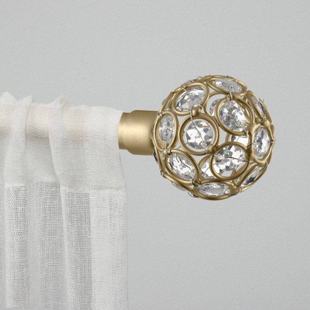 Curtain Rod And Coordinating Finial Set Exclusive Home