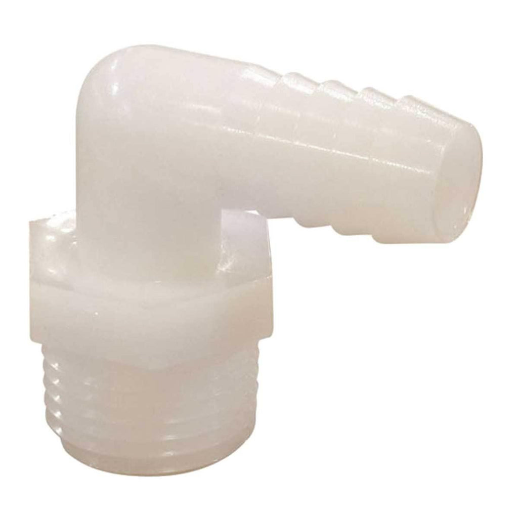 Fimco Nylon Elbow， 1/2 MNPT x 3/8 Hose Barb 5010038