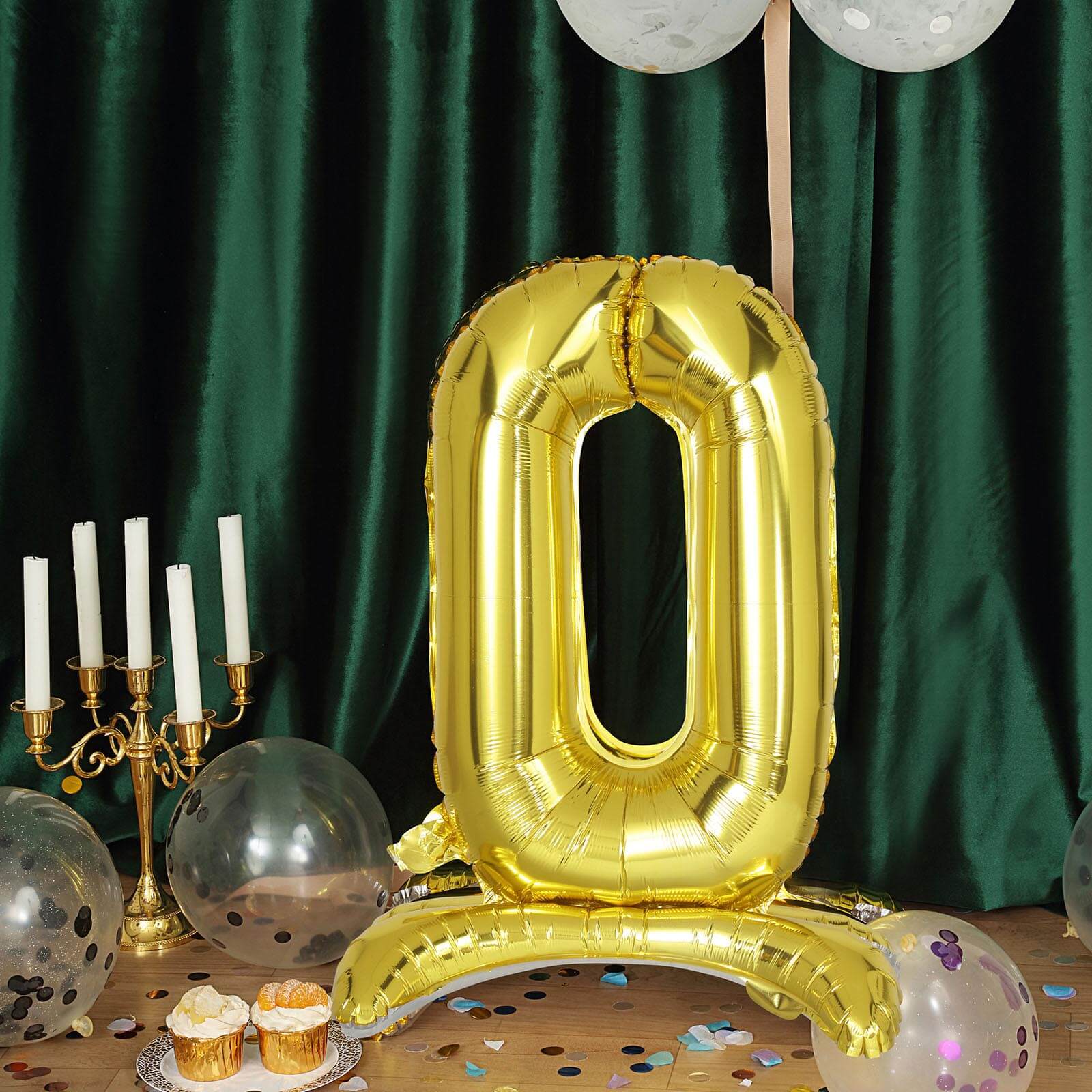 Gold Self Standing Helium/Air Mylar Foil Letter and Number Balloons 27