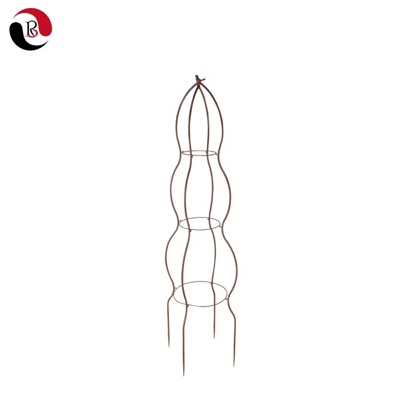 Factory Supply Outdoor Garden Patio Decorative Metal Obelisk Trellis for Climbing Plants