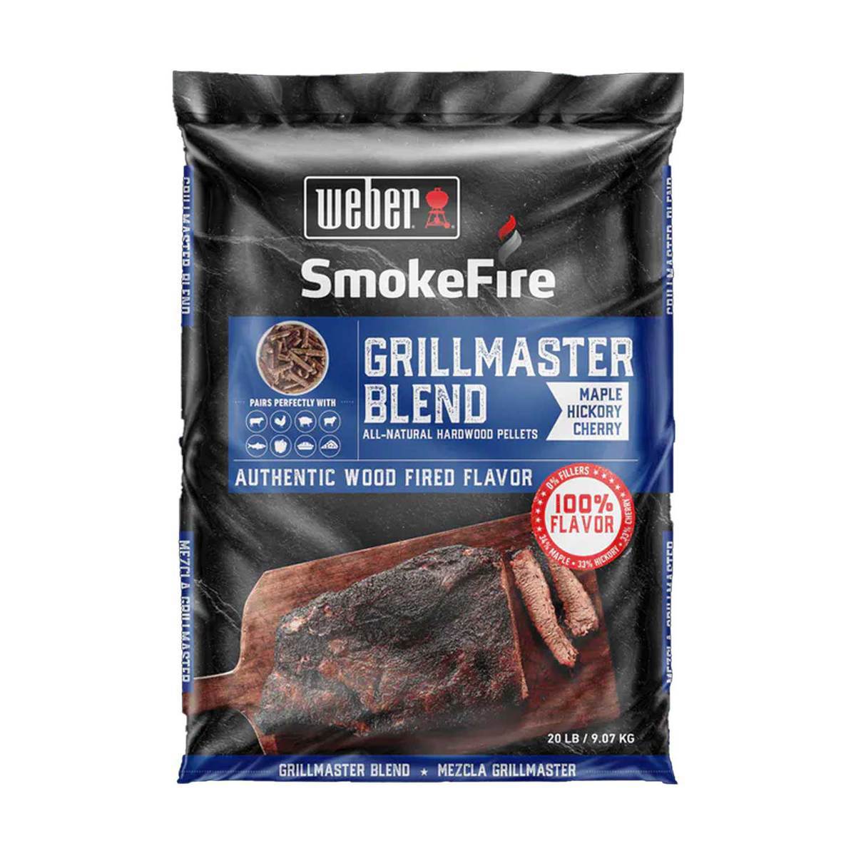 Weber SmokeFire AllNatural Hardwood Pellets  GrillMaster Blend