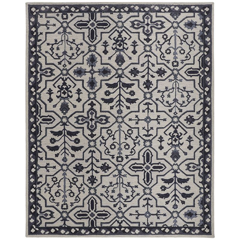 Weave and Wander Faris Rustic Farmhouse Flora Fauna Rug