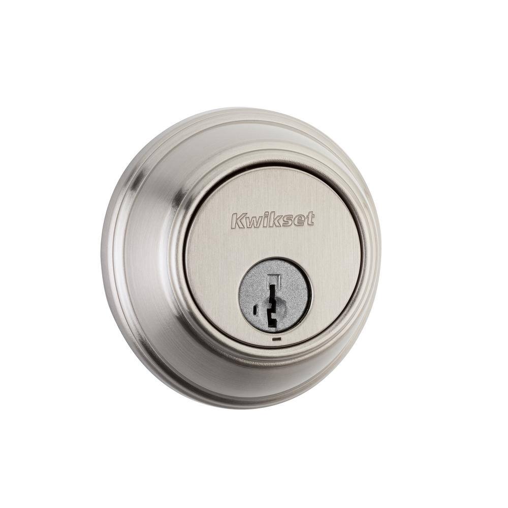 Kwikset 816 Series Satin Nickel Single Cylinder Key Control Deadbolt featuring SmartKey Security 98160-002