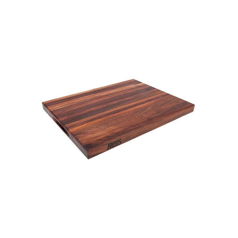 John Boos Walnut Wood Edge Grain Reversible Cutting Board， 24 x 18 x 1.5 Inches