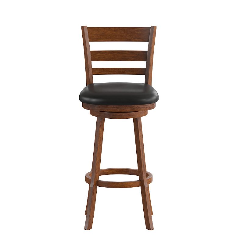 Taylor and Logan Zayne Ladderback Swivel Bar Stool