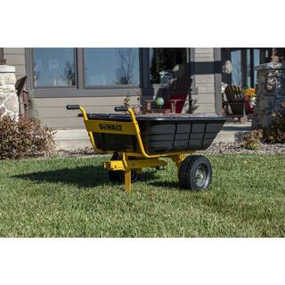 DW 800lb10 Cu. Ft. SwivelDump Cart - Convertible to TowWheelbarrow DXTB0573